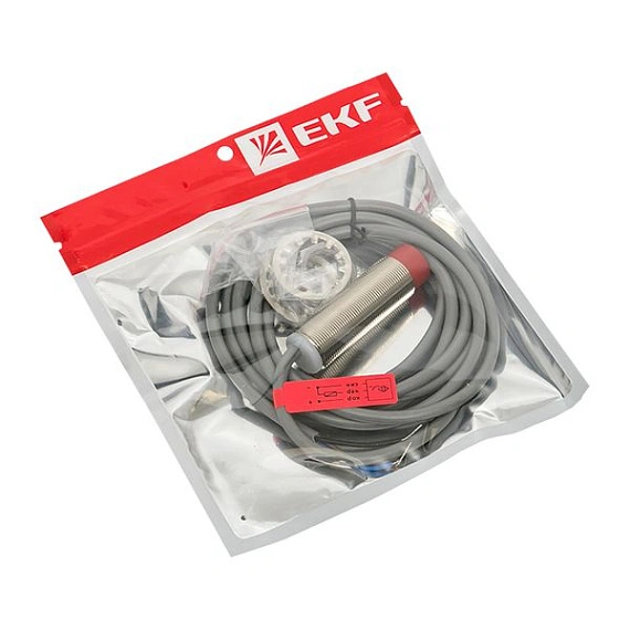 Датчик индуктивный EKF PROXIS-2; корпус:Цилиндр, с резьбой; D=M18; дистанция=8 мм