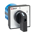Переключатель кулачковый EKF; 2; полюсов 2; Iu=10 А; схема подключения 5; позиции: 1-2; IP20