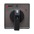 Переключатель кулачковый EKF; 2; полюсов 3; Iu=10 А; схема подключения 1; позиции: 0-1; IP20