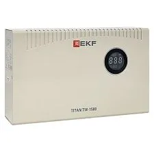 Стабилизатор напряжения EKF Titan симисторный; 1500 ВА; 1050 Вт