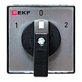 Переключатель кулачковый EKF; 3; полюсов 4; Iu=10 А; схема подключения 2; позиции: 1-0-2; IP65