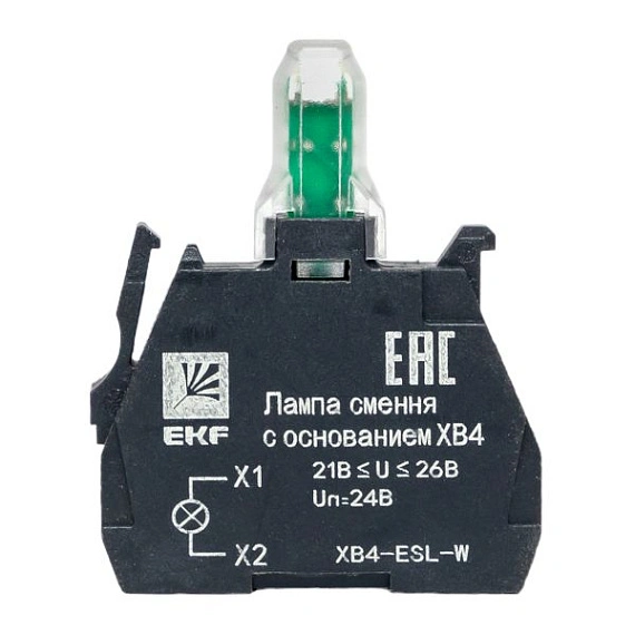 Лампа сменная EKF XB4; цвет: Белый; Ue=24 В AC/DC