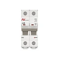 Автоматический выключатель EKF Averes, серия AV-6; I=25 А; хар-ка L; полюсов 2; отключение 6 кА