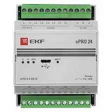 Устройства удаленного управления: контроллер ePRO24 EKF; DI/DO=6/4; RS-485; Wi-fi