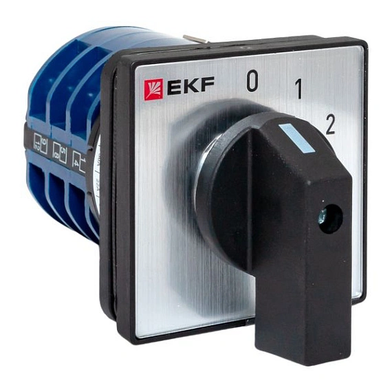 Переключатель кулачковый EKF; 4; полюсов 2; Iu=32 А; схема подключения 1; позиции: 0-1-2-3; IP65