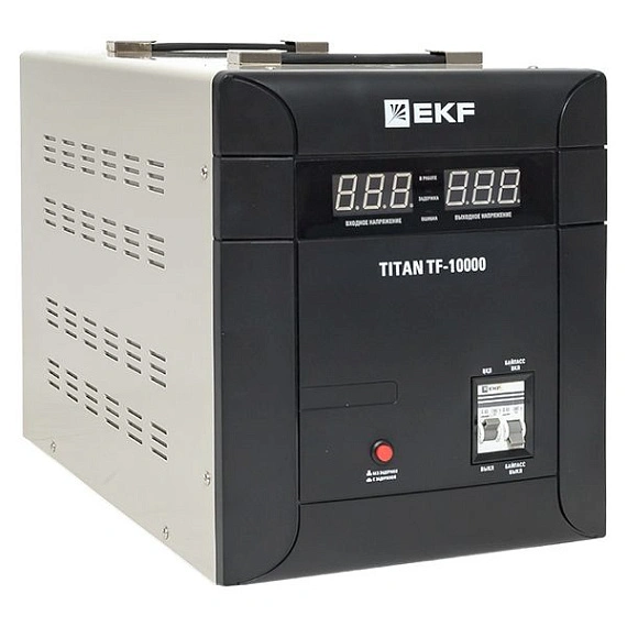Стабилизатор напряжения EKF Titan симисторный напольный монтаж; 10000 ВА; 7000 Вт