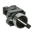 Переключатель EKF XB2; D отверстия= 22 мм; Черный; с фиксацией; U=230 В; 2; короткая ручка; IP65