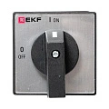 Переключатель кулачковый EKF; 2; полюсов 3; Iu=40 А; схема подключения 1; позиции: ВКЛ-ВЫКЛ; IP20