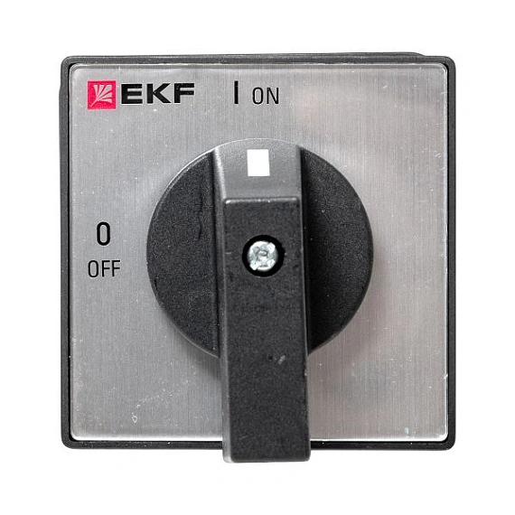 Переключатель кулачковый EKF; 2; полюсов 3; Iu=40 А; схема подключения 1; позиции: ВКЛ-ВЫКЛ; IP20