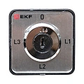 Переключатель кулачковый EKF; 4; полюсов 4; Iu=10 А; схема подключения 1; позиции: 0-L1-L2-L3; IP20