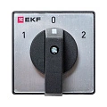 Переключатель кулачковый EKF; 3; полюсов 3; Iu=32 А; схема подключения 4; позиции: 1-0-2; IP20