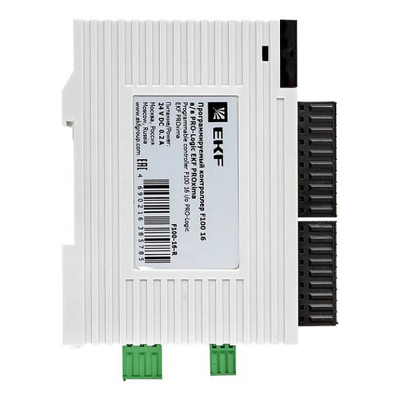 ПЛК EKF PRO-Logic центральный процессор; DI=8; DO=8 э.м реле; 1xEthernet, 1xRS-485