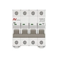 Автоматический выключатель EKF Averes, серия AV-6; I=2 А; хар-ка C; полюсов 4; отключение 6 кА