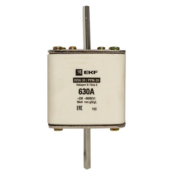 Плавкая вставка EKF ППН; типоразмер: 3 (NH3); I=630 А