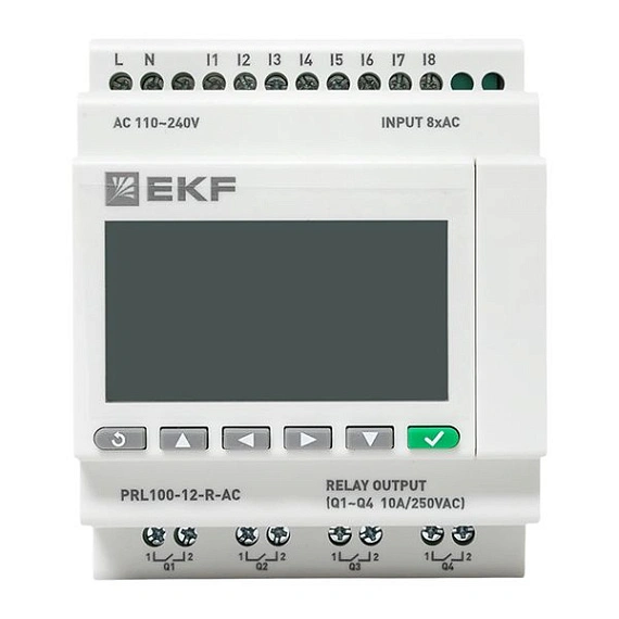 ПЛК EKF PRO-Relay центральный процессор; DI=8; DO=4 э.м-реле; 1хEthernet