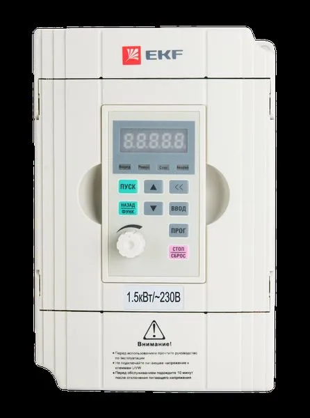 ПЧ EKF VECTOR-100; 1х220В; 1,5 кВТ; 7 А