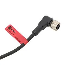 Разъём угловой с кабелем EKF PROXIS для датчиков PROXIS 1, 2 и 3; кабель 2 м; M12; 4-pin