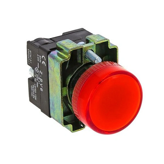 Лампа сигнальная EKF XB2; D отверстия= 22 мм; цвет: Красный; Ue=230 В AC; IP54
