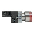 Кнопка EKF XB2; D отверстия= 22 мм; U=230 В; Красный; с подсветкой; возвратный; Плоская (-ий); IP40