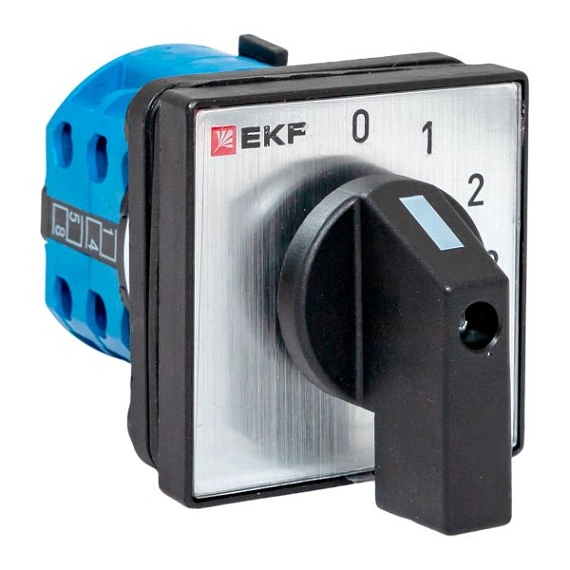 Переключатель кулачковый EKF; 4; полюсов 1; Iu=10 А; схема подключения 10; позиции: 0-1-2-3; IP65