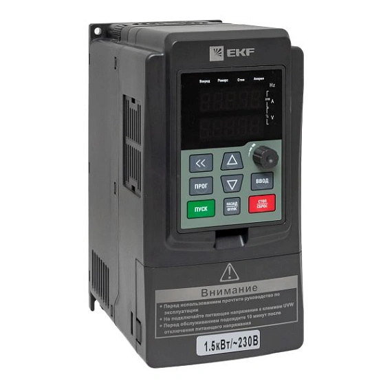 ПЧ EKF VECTOR-100; 1х220В; 1,5 кВТ; 7 А