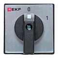 Переключатель кулачковый EKF; 2; полюсов 2; Iu=10 А; схема подключения 1; позиции: 0-1; IP65