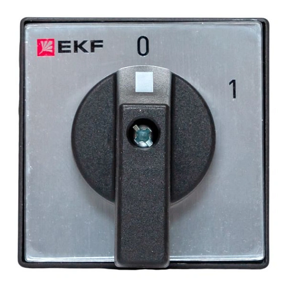 Переключатель кулачковый EKF; 2; полюсов 2; Iu=10 А; схема подключения 1; позиции: 0-1; IP65