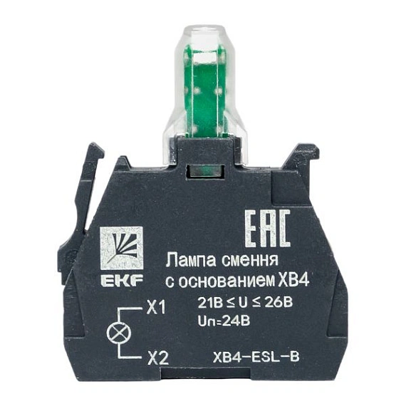 Лампа сменная EKF XB4; цвет: Синий; Ue=24 В AC/DC
