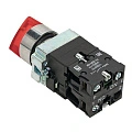 Переключатель EKF XB2; D отверстия= 22 мм; Красный; с подсветкой; с фиксацией; U=24 В; 2; IP40