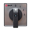Переключатель кулачковый EKF; 4; полюсов 1; Iu=32 А; схема подключения 1; позиции: 0-1-2-3; IP20