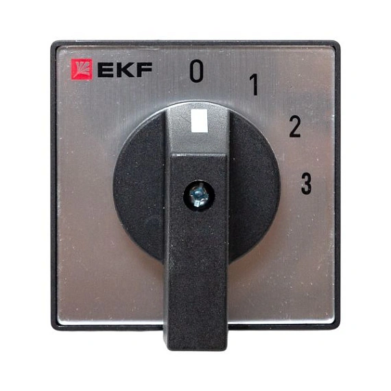 Переключатель кулачковый EKF; 4; полюсов 1; Iu=32 А; схема подключения 1; позиции: 0-1-2-3; IP20