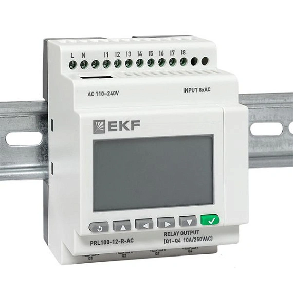 ПЛК EKF PRO-Relay центральный процессор; DI=8; DO=4 э.м-реле; 1хEthernet