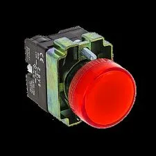 Лампа сигнальная EKF XB2; D отверстия= 22 мм; цвет: Красный; Ue=230 В AC; IP54