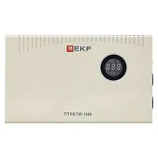 Стабилизатор напряжения EKF Titan симисторный; 1500 ВА; 1050 Вт
