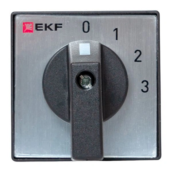 Переключатель кулачковый EKF; 4; полюсов 1; Iu=10 А; схема подключения 12; позиции: 0-1-2-3; IP65