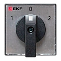 Переключатель кулачковый EKF; 1; полюсов 2; Iu=25 А; схема подключения 4; позиции: 1-0-2; IP65