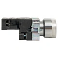 Кнопка EKF XB2; D отверстия= 22 мм; U=230 В; Белый; с подсветкой; возвратный; Плоская (-ий); IP40