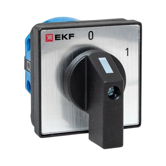 Переключатель кулачковый EKF; 2; полюсов 2; Iu=10 А; схема подключения 1; позиции: 0-1; IP20