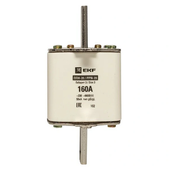 Плавкая вставка EKF ППН; типоразмер: 3 (NH3); I=160 А