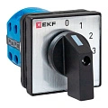 Переключатель кулачковый EKF; 4; полюсов 1; Iu=10 А; схема подключения 12; позиции: 0-1-2-3; IP65