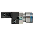 Кнопка EKF XB2; D отверстия= 22 мм; U=230 В; Синий; с подсветкой; возвратный; Плоская (-ий); IP40