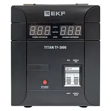 Стабилизатор напряжения EKF Titan симисторный напольный монтаж; 3000 ВА; 2100 Вт