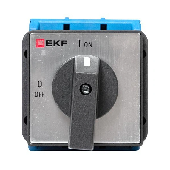 Переключатель кулачковый EKF; 2; полюсов 3; Iu=100 А; схема подключения 1; позиции: ВКЛ-ВЫКЛ; IP20