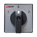 Переключатель кулачковый EKF; 3; полюсов 1; Iu=25 А; схема подключения 2; позиции: 1-0-2; IP20