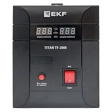 Стабилизатор напряжения EKF Titan симисторный напольный монтаж; 2000 ВА; 1400 Вт