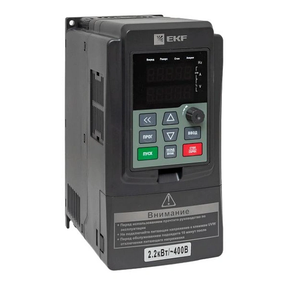 ПЧ EKF VECTOR-100; 3х380В; 2,2 кВТ; 5,8 А