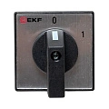 Переключатель кулачковый EKF; 2; полюсов 3; Iu=25 А; схема подключения 1; позиции: 0-1; IP20