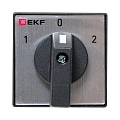 Переключатель кулачковый EKF; 3; полюсов 2; Iu=10 А; схема подключения 4; позиции: 1-0-2; IP20