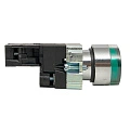 Кнопка EKF XB2; D отверстия= 22 мм; U=24 В; Зеленый; с подсветкой; возвратный; Плоская (-ий); IP40