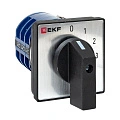 Переключатель кулачковый EKF; 4; полюсов 2; Iu=32 А; схема подключения 1; позиции: 0-1-2-3; IP20